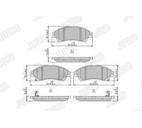 JURID 573777J Kit pastiglie freni