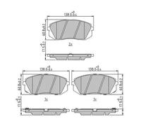 JURID 573814J Kit pastiglie freni