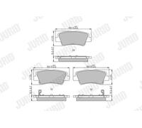 JURID 573816J Kit pastiglie freni