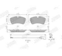 Pastiglie freno 573835J JURID per FORD TRANSIT V363 Furgone TRANSIT V363 Autobus