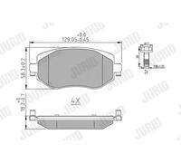 Pastiglie freno 573842J JURID per RENAULT MEGANE IV Grandtour