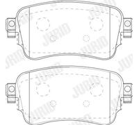 JURID 573863J Kit pastiglie freni