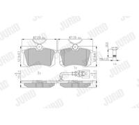Jurid Kit pastiglie freni 573938J – Freno a disco per AUDI, VW, SEAT, SKODA
