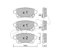Pastiglie freno 822-1112-1 CIFAM per RENAULT ZOE CAPTUR II