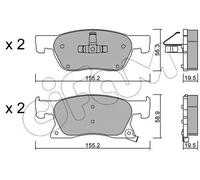 Pastiglie freno 822-1114-0 CIFAM per OPEL ASTRA K ASTRA K Sports Tourer