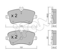 Pastiglie freno 822-342-0 CIFAM per MERCEDES-BENZ CLASSE C CLASSE C Coupé SLK