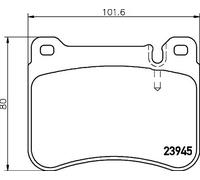Pastiglie freno 8DB 355 006-541 HELLA per MERCEDES-BENZ CLASSE C T-Model SLK CLK