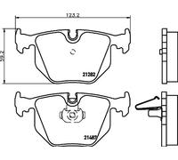 Pastiglie freno 8DB 355 006-691 HELLA per BMW LAND ROVER