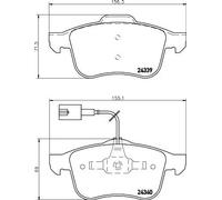 Pastiglie freno 8DB 355 006-901 HELLA per ALFA ROMEO SPIDER 159 159 Sportwagon
