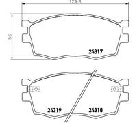 Pastiglie freno 8DB 355 006-951 HELLA per KIA HYUNDAI