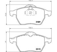 Pastiglie freno 8DB 355 007-771 HELLA per OPEL SAAB