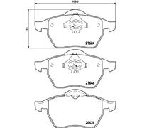 Pastiglie freno 8DB 355 007-881 HELLA per AUDI VW