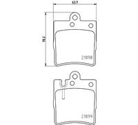 Pastiglie freno 8DB 355 008-451 HELLA per MERCEDES-BENZ Coup