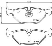 HELLA PAGID 8DB 355 008-761 Kit pastiglie freno,T1178,Spessore,17.3mm,Sistema frenante,Teves,Predisposto per contatto segnalazione usura,per es. ALPINA / BMW / MG / ROVER / WIESMANN