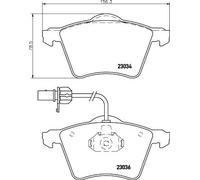 HELLA PAGID 8DB 355 008-771 Kit pastiglie freno,T1179,Spessore,18.6mm,Sistema frenante,Teves,con segnalatore usura integrato,per es. VOLKSWAGEN