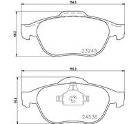 Pastiglie freno 8DB 355 009-101 HELLA per RENAULT LAGUNA II LAGUNA II Grandtour