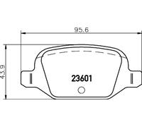 Pastiglie freno 8DB 355 009-551 HELLA per ABARTH LANCIA FIAT CITROËN LADA