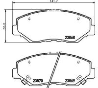 Pastiglie freno 8DB 355 010-231 HELLA per HONDA CR-V II ACCORD VII Tourer