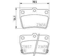 HELLA PAGID 8DB 355 010-521 Kit pastiglie freno,T1371,Spessore,14mm,Sistema frenante,Akebono,con segnalatore acustico usura,per es. CHERY / TOYOTA