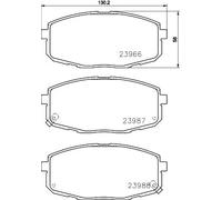 HELLA 8DB 355 010-611 Kit pastiglie freni
