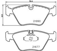 Pastiglie freno 8DB 355 010-711 HELLA per BMW 5 5 Touring