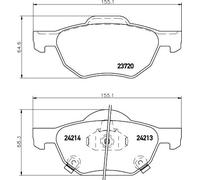 HELLA 8DB 355 010-831 Kit pastiglie freni