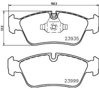 HELLA PAGID Kit pastiglie freno 8DB 355 011-281 Spessore 17,8 mm Teves predisposto contatto usura