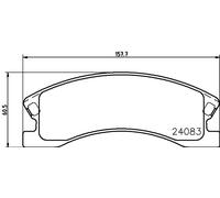 Pastiglie freno 8DB 355 011-541 HELLA per JEEP GRAND CHEROKEE II