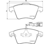 Pastiglie freno 8DB 355 011-621 HELLA per VW TOUAREG