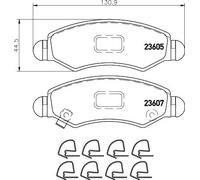 HELLA kit pastiglie freno 8DB 355 011-691