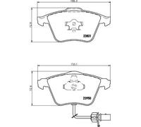Pastiglie freno 8DB 355 011-711 HELLA per AUDI A6 C6 Avant A4 B6 Avant A6 C6