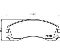Pastiglie freno 8DB 355 011-751 HELLA per MITSUBISHI PEUGEOT CITROËN