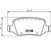Pastiglie freno 8DB 355 012-131 HELLA per MERCEDES-BENZ CLASSE A