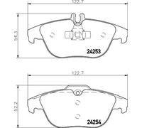 Pastiglie freno 8DB 355 012-741 HELLA per MERCEDES-BENZ T-Model