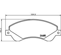 Pastiglie freno 8DB 355 012-771 HELLA per FORD TRANSIT Autobus TRANSIT Furgone