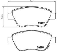 Pastiglie freno 8DB 355 012-831 HELLA per OPEL FIAT