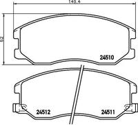 Pastiglie freno 8DB 355 013-121 HELLA per OPEL CHEVROLET