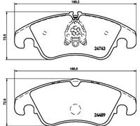 Pastiglie freno 8DB 355 013-751 HELLA per AUDI A6 C7 Avant A5 A5 Sportback A4 B8