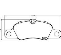Pastiglie freno 8DB 355 013-801 HELLA per PORSCHE 911 BOXSTER 911 Cabriolet