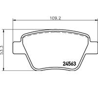 Pastiglie freno 8DB 355 014-021 HELLA per VW SKODA AUDI SEAT