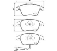 HELLA 8DB 355 014-031 Kit pastiglie freni