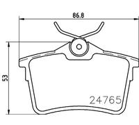 HELLA 8DB 355 014-081 Kit pastiglie freni