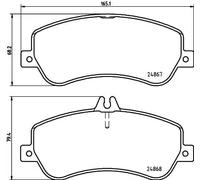 Pastiglie freno 8DB 355 014-221 HELLA per MERCEDES-BENZ CLASSE GLK
