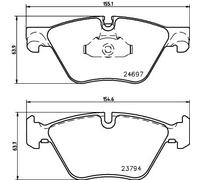 HELLA 8DB 355 014-351 Kit pastiglie freni