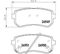 Pastiglie freno 8DB 355 014-911 HELLA per HYUNDAI i20 I