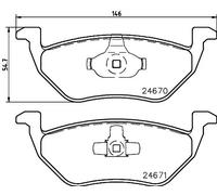 HELLA PAGID 8DB 355 014-951 Kit pastiglie freno,T1913,Spessore,17.1mm,Sistema frenante,Teves,Non predisposto per contatto segnalazione usura,per es. FORD / MAZDA / MERCURY