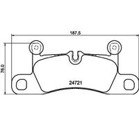 Pastiglie freno 8DB 355 015-101 HELLA per PORSCHE VW
