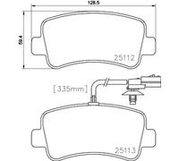 Pastiglie freno 8DB 355 015-301 HELLA per NISSAN OPEL RENAULT