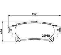 Pastiglie freno 8DB 355 015-371 HELLA per TOYOTA LEXUS