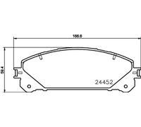 Hella Kit pastiglie freni 8DB 355 015-461 Anteriore 17,5 mm Advics per Toyota/Lexus/Subaru